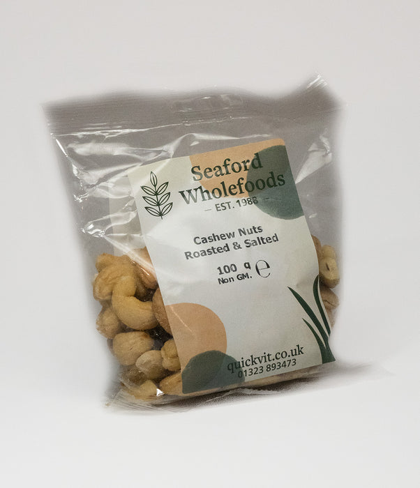 Seaford Wholefoods Cashew Nuts Roasted & Salted 100g