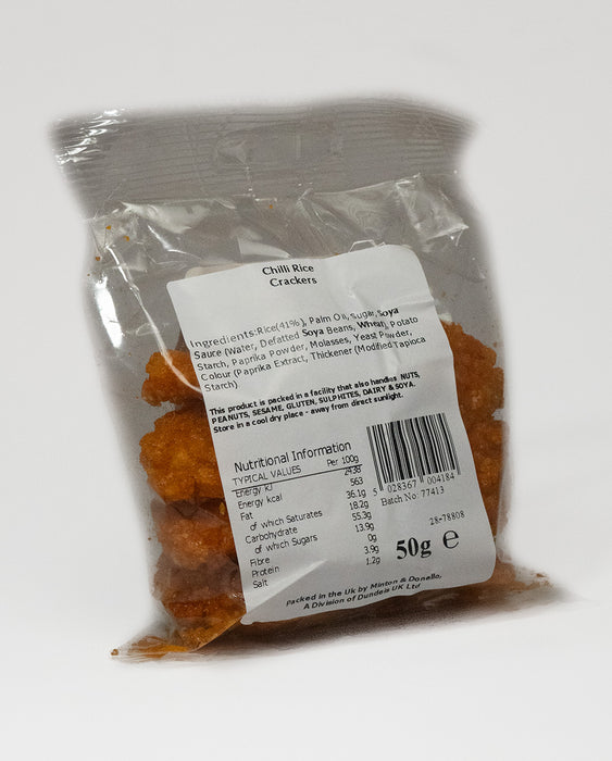 Seaford Wholefoods Chilli Rice Crackers 50g