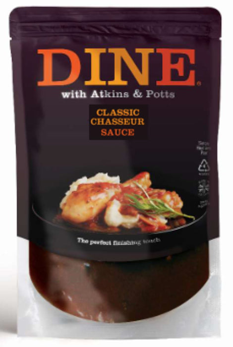 DINE in with Atkins and Potts Chasseur Sauce 350g