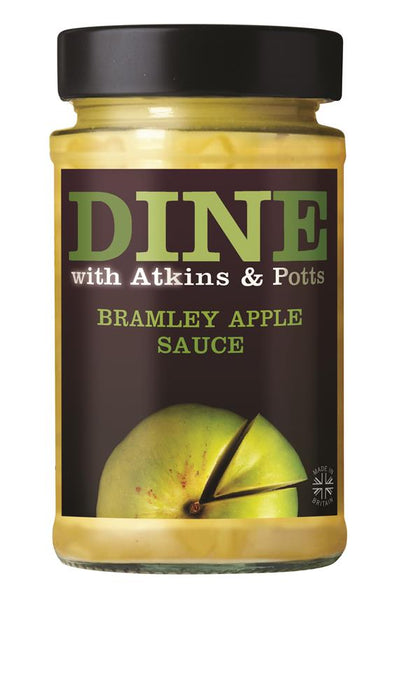 DINE in with Atkins and Potts Bramley Apple Sauce 195g