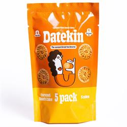 Datekin Caramel Filled Snack Cakes Multipack 5x18g