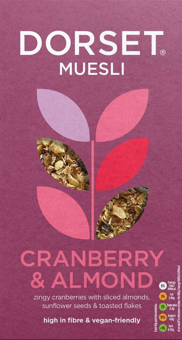 Dorset Cereal Muesli Cranberry & Almond 500g