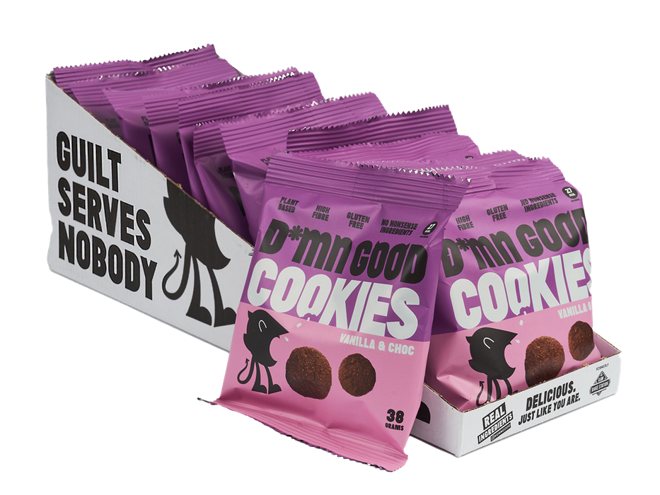 Dmn Good Vanilla Choc Cookies 38g