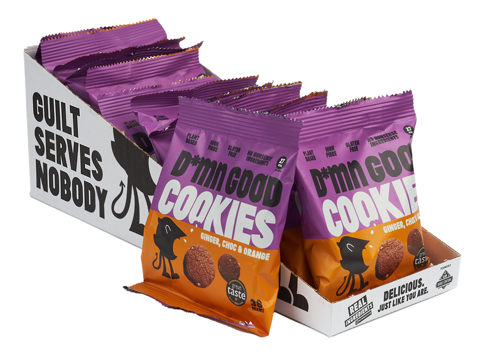 Dmn Good Ginger Choc Orange Cookies 38g