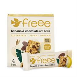 Doves Farm Gluten Free Organic Banana & Choc Oat Bar 4 x 35g