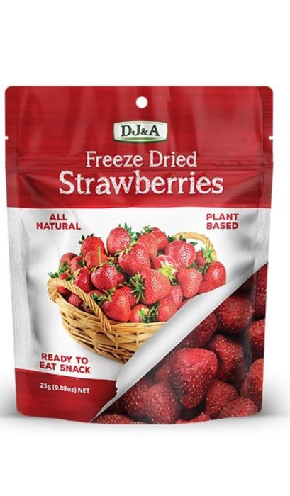 DJ & A Freeze Dried Strawberries 25g