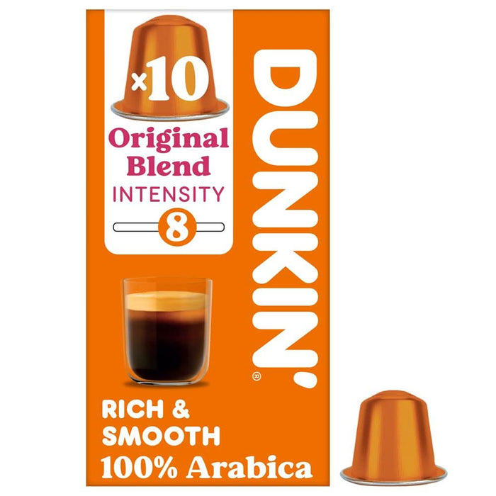 Dunkin Nespresso Capsules Original Blend 10 Capsules
