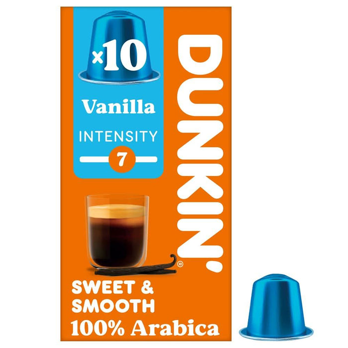 Dunkin Nespresso Capsules Vanilla 10 Capsules