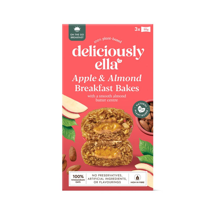 Deliciously Ella Breakfast Bakes Apple & Almond 3 x 50g