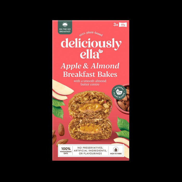 Deliciously Ella Breakfast Bakes Apple & Almond 3 x 50g