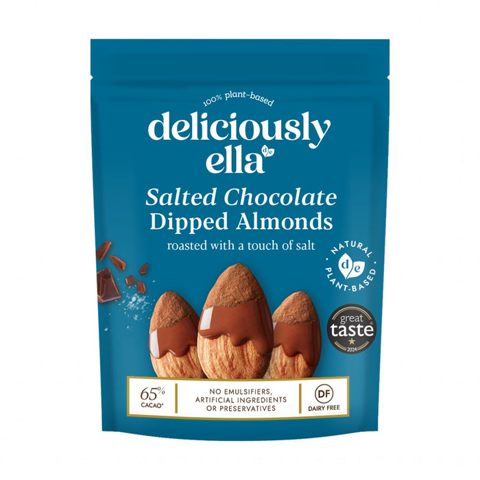Deliciously Ella Dipped Sharing Salted Chocolat 75g