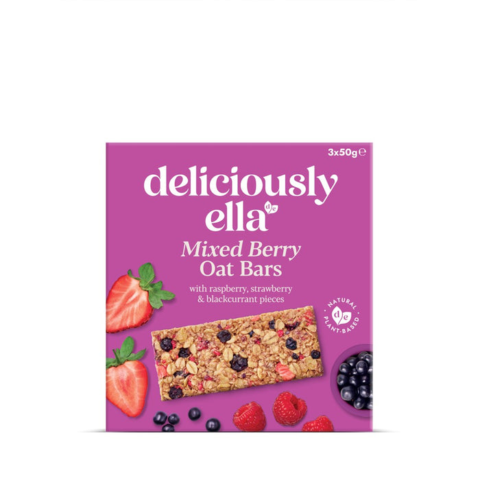 Deliciously Ella Oat Bar Mixed Berry Multi 3 x 50g