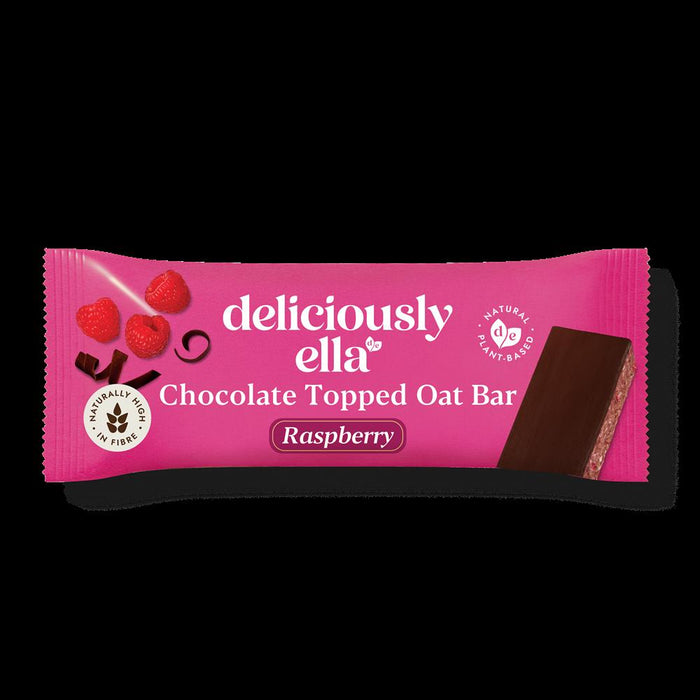 Deliciously Ella Raspberry Choc Topped Oat Bar 50g