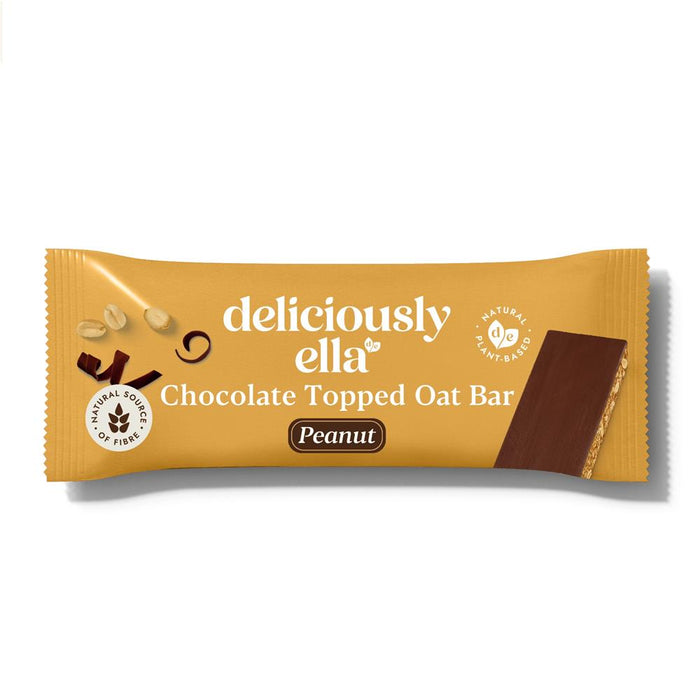 Deliciously Ella Peanut Choc Topped Oat Bar 50g