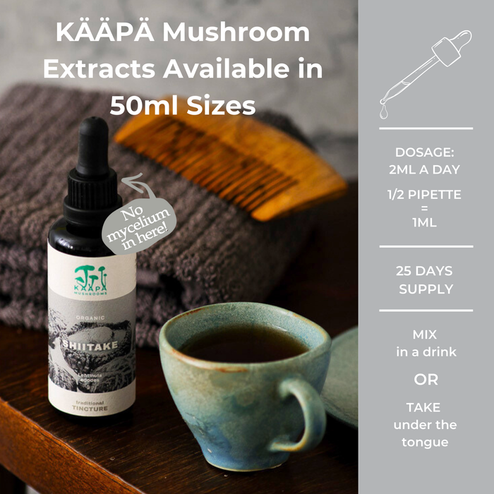 Kaapa Shiitake Mushroom Organic Tincture 50ml