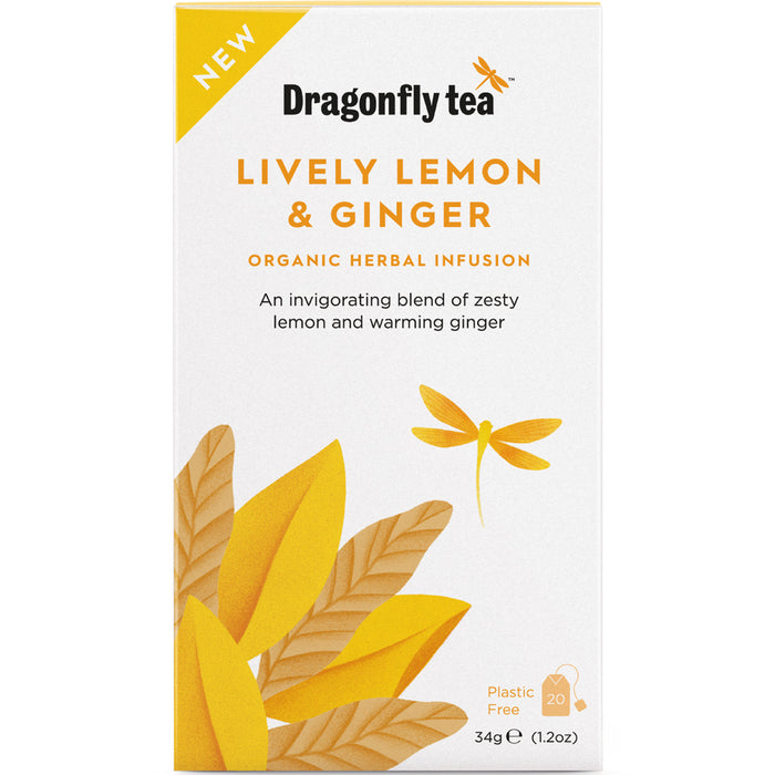 Dragonfly Tea Lively Lemon & Ginger 20 Bags