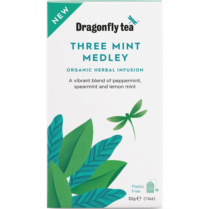 Dragonfly Tea Three Mint Medley 20 Bags