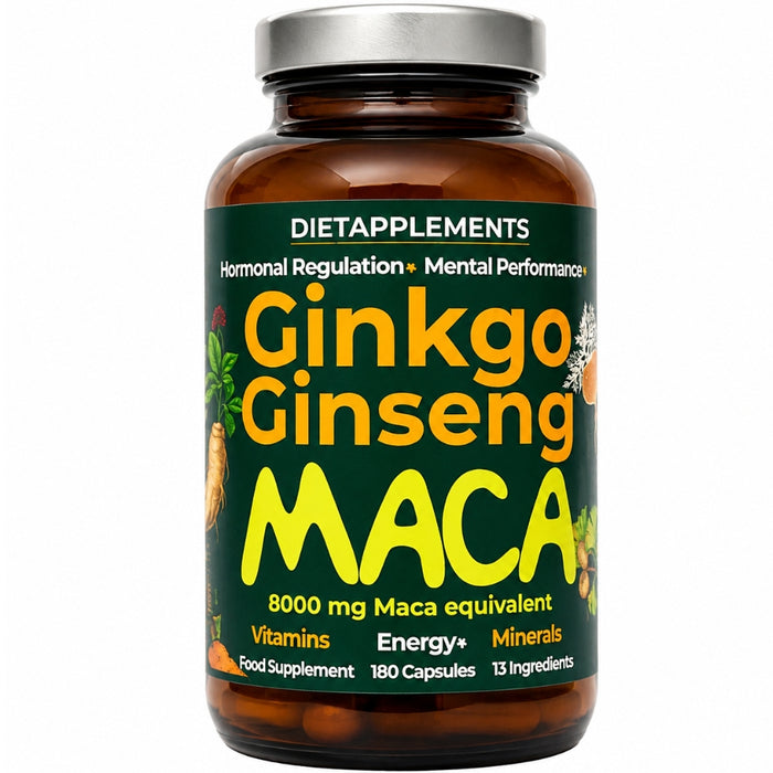 Dietapplements Maca Ginseng & Ginkgo 180 Cap