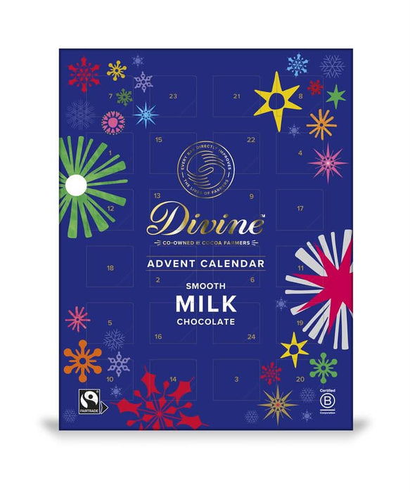 Divine Chocolate Fairtrade Milk Advent Calendar 85g
