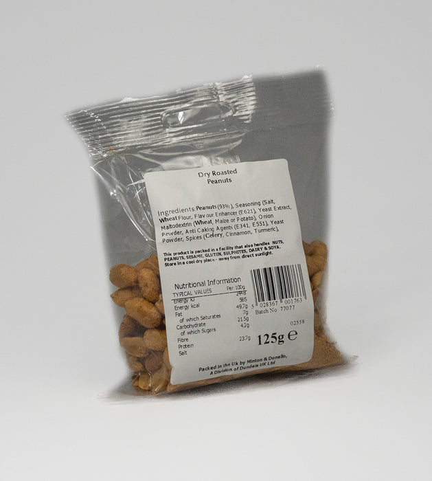 Seaford Wholefoods Dry Roasted Peanuts 125g