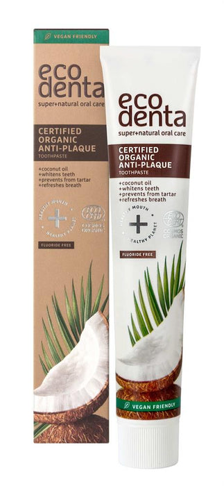 Ecodenta Toothpaste Organic Anti-Plaque with Coconut Oil 75ml