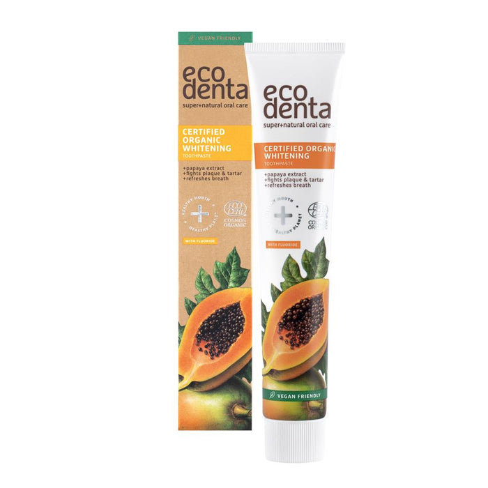 Ecodenta Toothpaste Organic Whitening with Papaya Extract 75ml