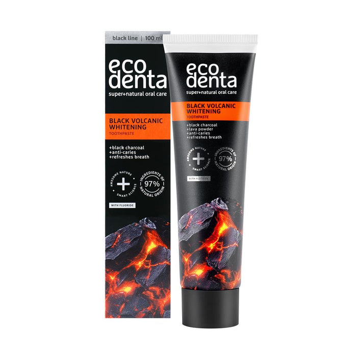 Ecodenta Toothpaste Black With Volcanic Minerals 100ml