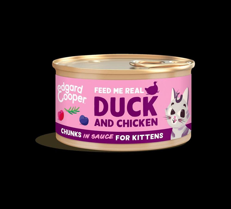 Edgard and Cooper Kitten Chunks Duck & Chicken 85g