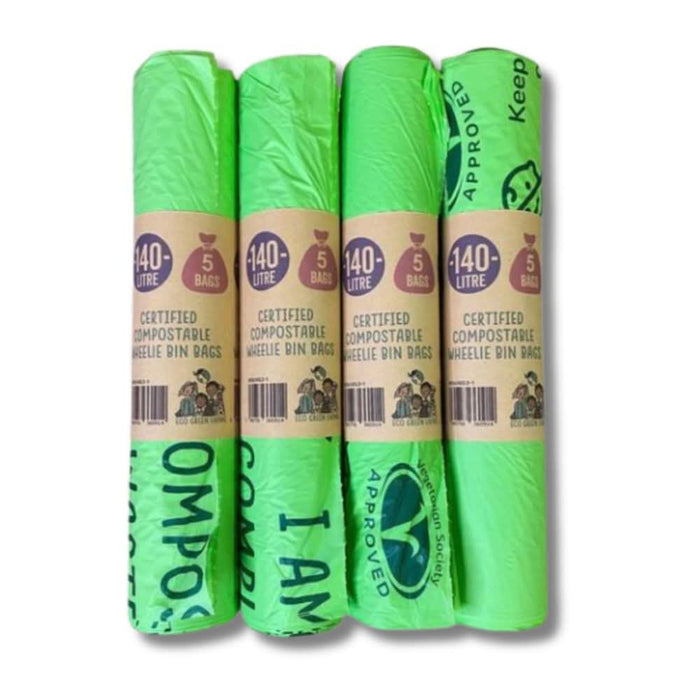 Eco Green Living 140L Wheelie Bin Bags