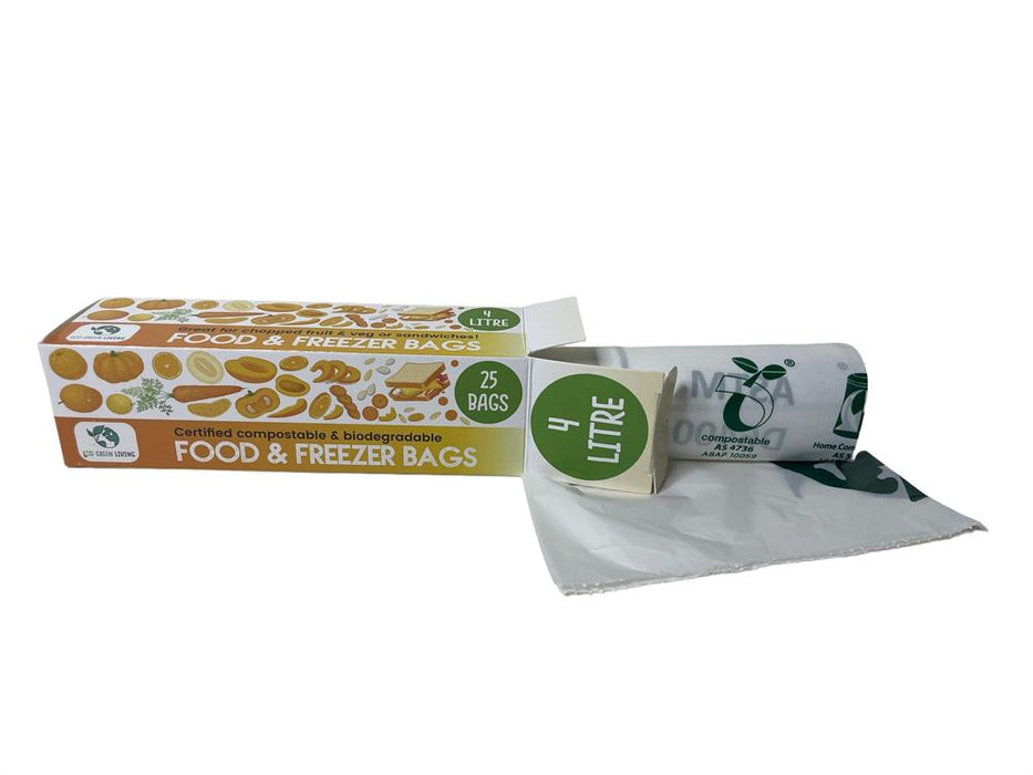 Eco Green Living Compostable 4L Freezer 25 Bags
