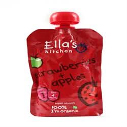 Ellas Kitchen S1 Strawberries & Apples 120g