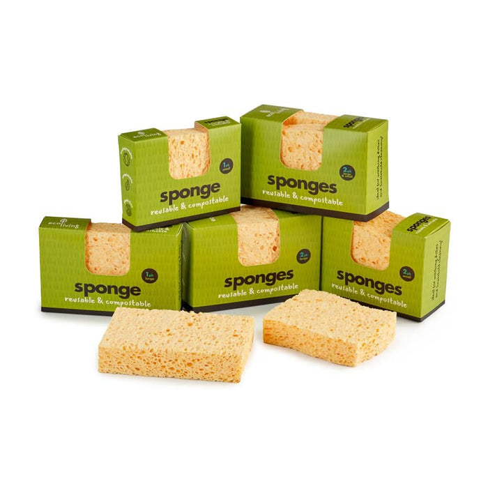 Ecoliving Compostable UK Sponge 2 Pack