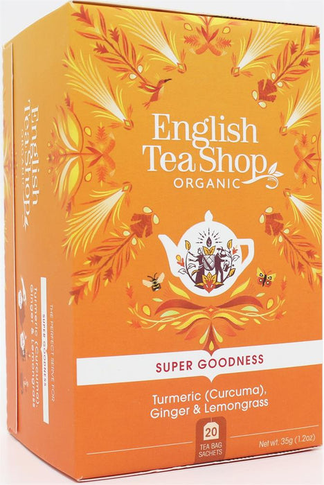 English Tea Shop Turmeric Ginger & Lemongrass Tea 20 Bags