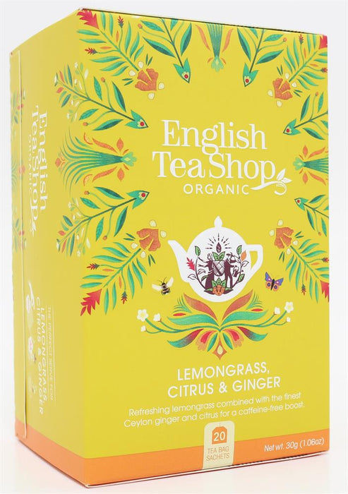 English Tea Shop Lemongrass Citrus & Ginger Tea 20 Bags