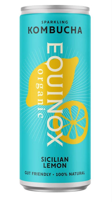 Equinox Kombucha Sicilian Lemon Organic Kombuch 250ml
