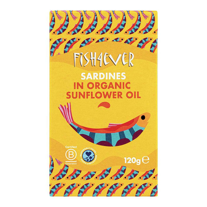 Whole Sardines in Org S/F Oil 120g