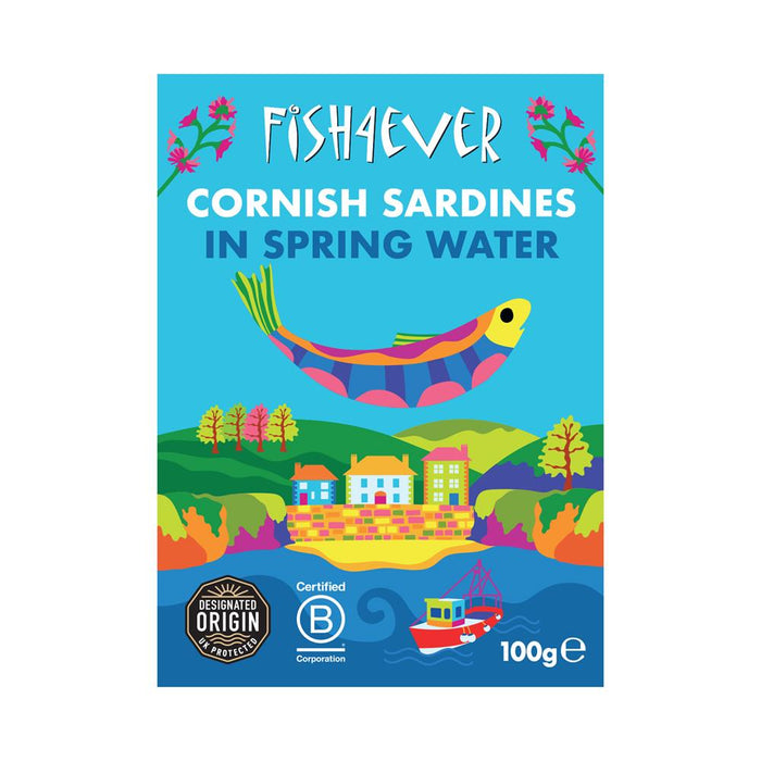 Fish4Ever Cornish Sardines in Water 100g