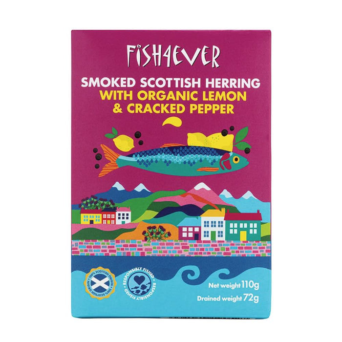 Fish4Ever Smoked Herring in Lemon & Pepp 110g