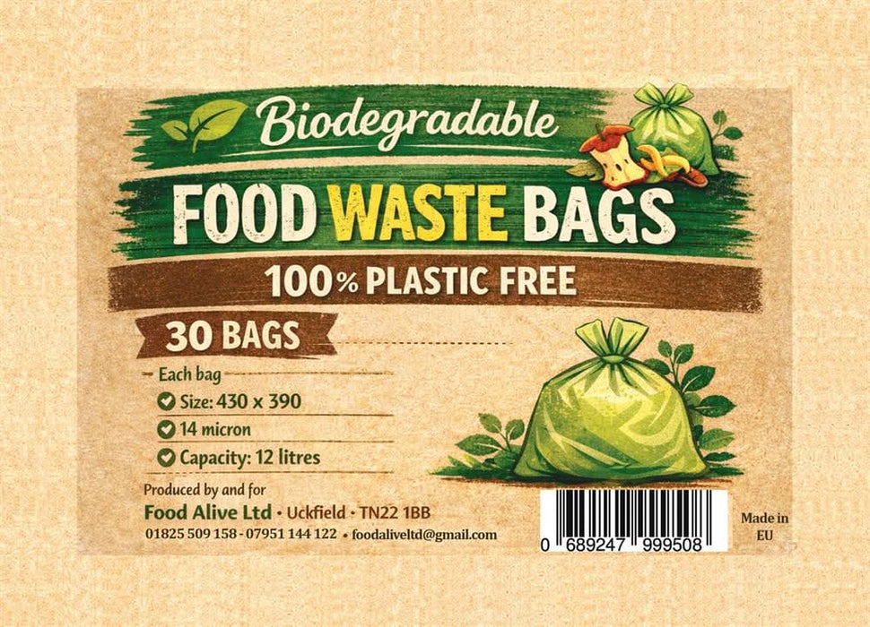 Food Alive Biodegradable Food Waste Bags 1 Rolls