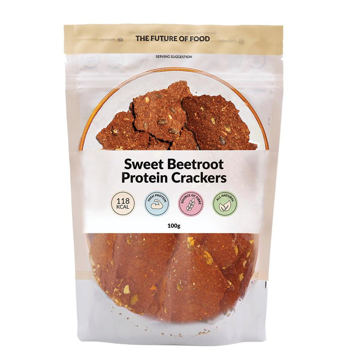 Foodhak Crackers Sweet Beetroot Protein 100g