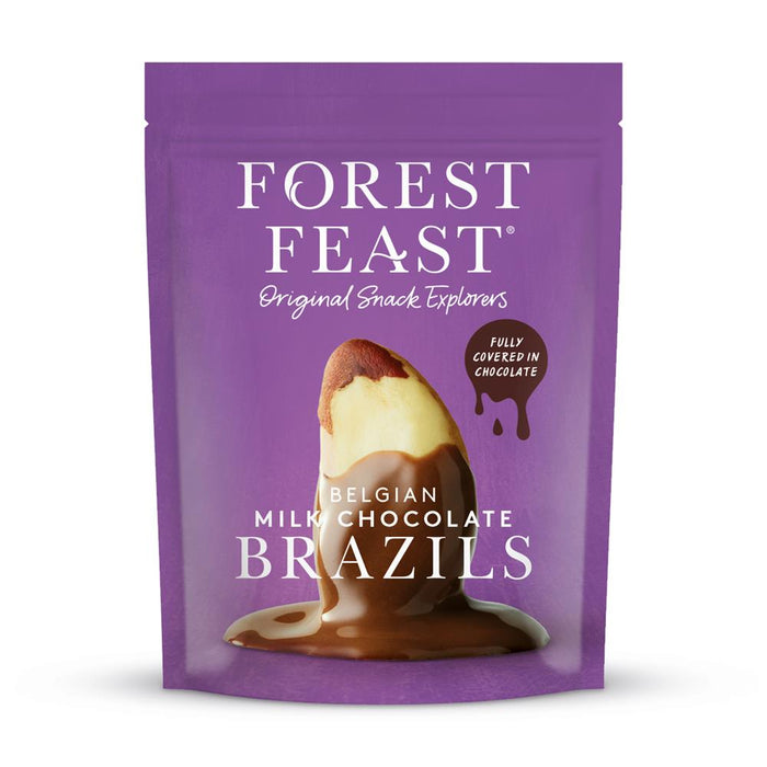 Forest Feast Belgian Milk Choc Brazils 120g