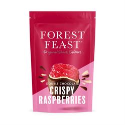 Forest Feast Double Dipped Dark Chocolate Crispy Raspberries 100g