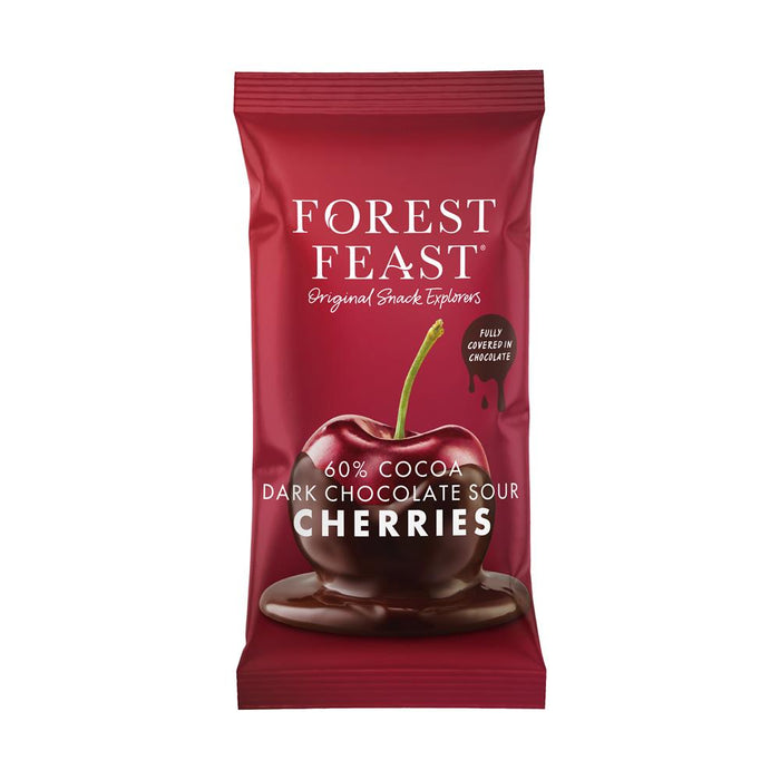 Forest Feast Dark Chocolate Sour Cherries 40g