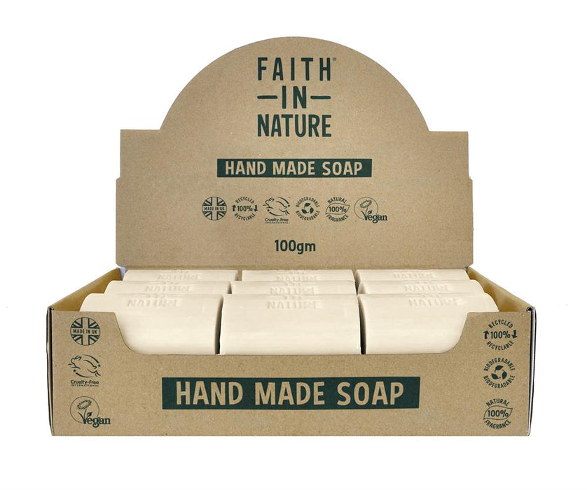 Faith In Nature Lavender& Geranium Soap Unwrapped x (Full Box of 18)