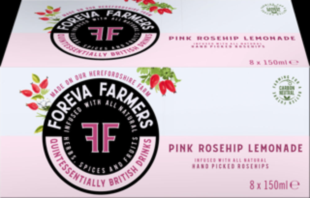 Foreva Farmers Pink Rosehip Lemonade 8x150ml
