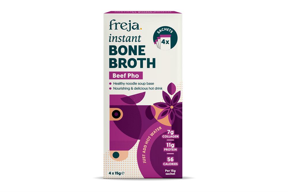 Freja Instant Bone Broth Beef Pho 4 x 15g Sachets