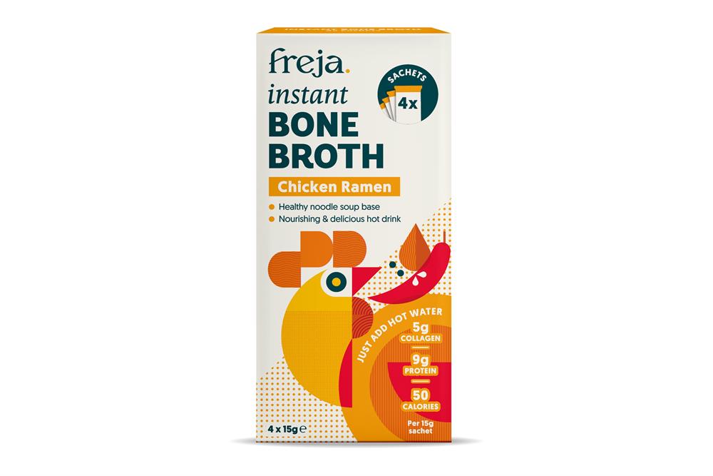Freja Instant Bone Broth Chick Ramen 4 x 15g Sachets