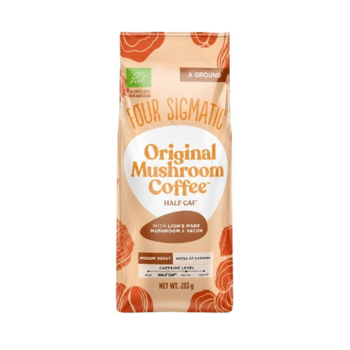Four Sigma Foods Organic Mushroom Coffee Half Caf 283g