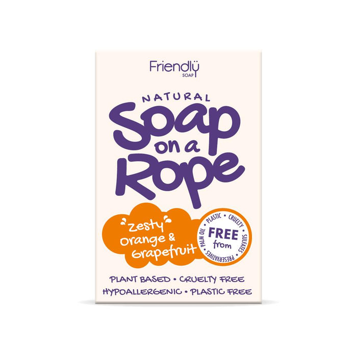 Friendly Soap Orange - Soap On A Rope 125g