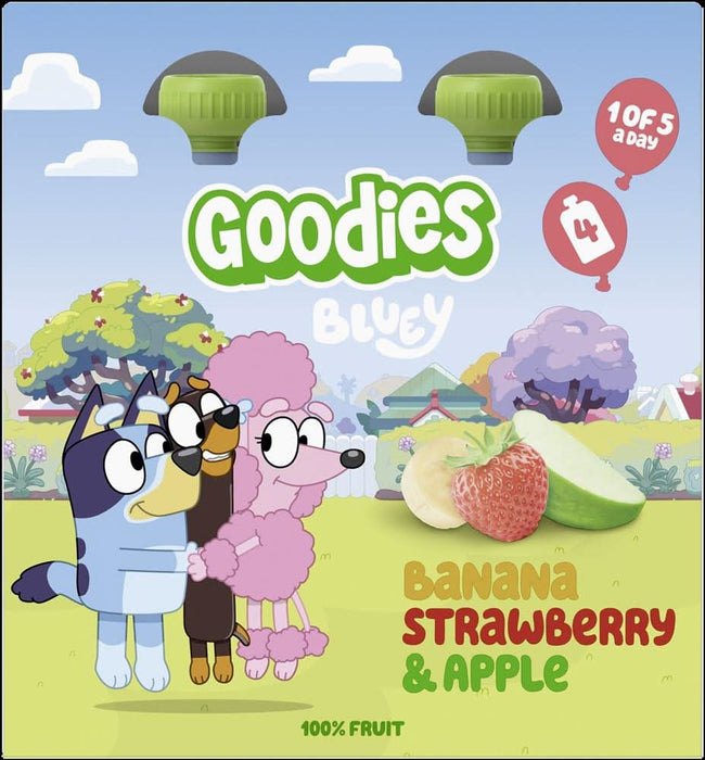 Goodies Bluey Banana Strawber 4 x 100g